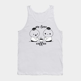 We Love Coffee and Anime Tank Top